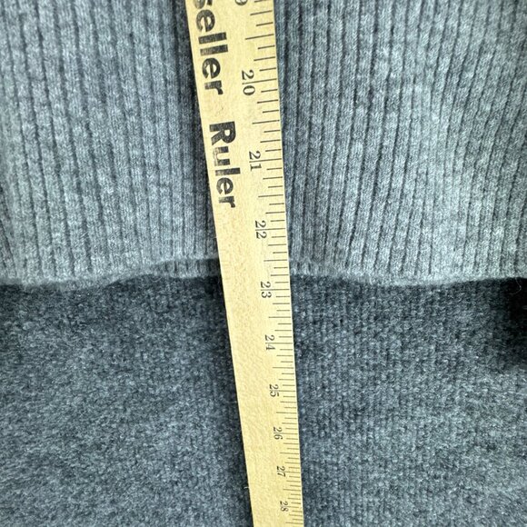 J Crew Sweater Womens Small Gray Pullover Turtleneck Merino Wool Alpaca Blend - Picture 12 of 14